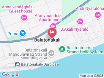 Balatontourist Strand-Holiday Kemping Balatonakali a térképen