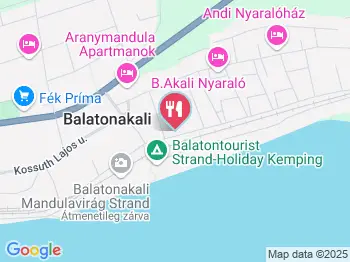 Bringakali Balatonakali a térképen