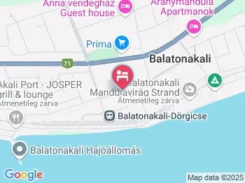 Myrna Ház Balatonakali a térképen