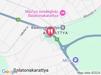 Csörcsill Bisztró Balatonakarattya a térképen