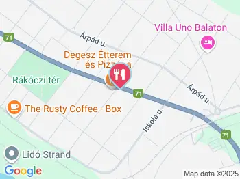 Degesz Étterem & Pizzéria Balatonakarattya a térképen