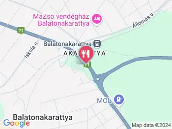 Nekem a Balaton - Nánásiék Balatonakarattya a térképen