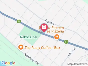 Rákóczi szilfa Balatonakarattya a térképen