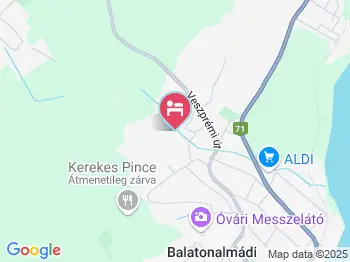 Aranyhal Vendégház Balatonalmádi a térképen