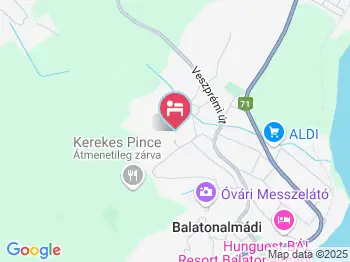 Csilla Nyaralóház Balatonalmádi a térképen