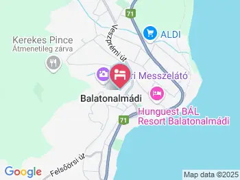 Emilia Vendégház Balatonalmádi a térképen