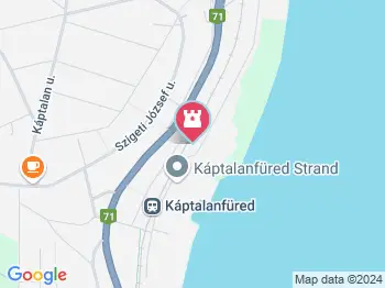 Káptalanfüredi Nagystrand Balatonalmádi a térképen