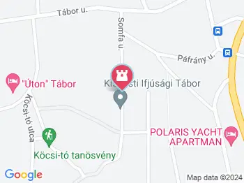 Köcsi tói tanösvény Balatonalmádi a térképen