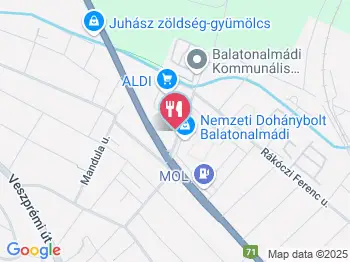 La villa pizzéria étterem Balatonalmádi a térképen