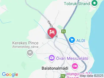 Luca Vendégház Balatonalmádi a térképen