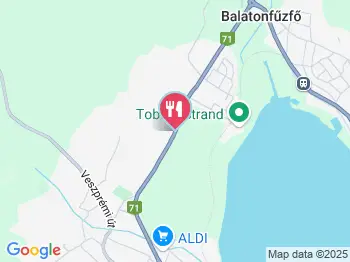 Natúrkert Vendéglő Balatonalmádi a térképen