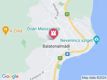 Óvári Messzelátó Balatonalmádi a térképen