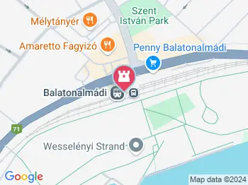 VasútARTjáró Balatonalmádi a térképen