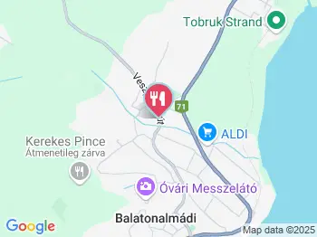 Virág Étterem Balatonalmádi a térképen