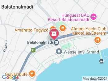 Vörös Homokkő Tanösvény Balatonalmádi a térképen