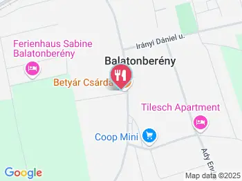 Búbos Csárda Balatonberény a térképen