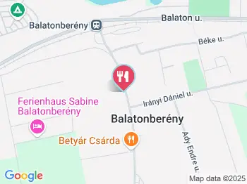 Korona Étterem Balatonberény a térképen