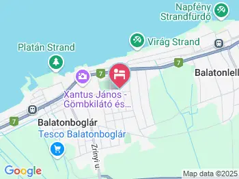 Árnyas Vendégház Balatonboglár a térképen