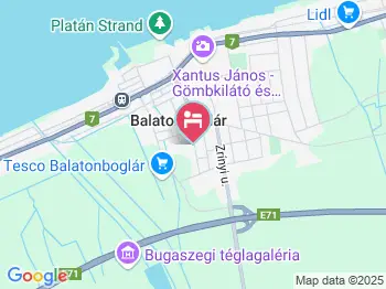 Bibi Apartman Balatonboglár a térképen