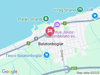 Bokréta Panzió Balatonboglár a térképen