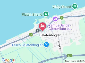Bubi Panzió Balatonboglár a térképen