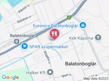 Erzsébet Vendéglő Balatonboglár a térképen