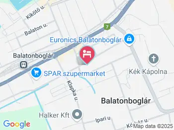 Erzsébet Fogadó Balatonboglár a térképen