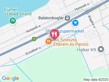 Kis Szieszta Étterem és Panzió Balatonboglár a térképen