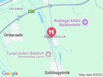 Malom Fogadó étterme Balatonboglár a térképen