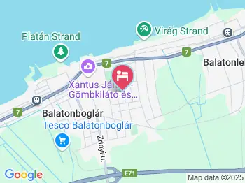 Tulipán Apartmanház Balatonboglár a térképen