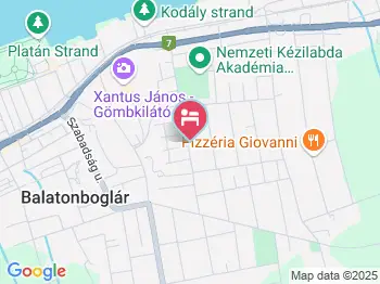 Virág Apartmanok Balatonboglár a térképen