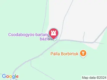 Csodabogyós-barlang Balatonederics a térképen