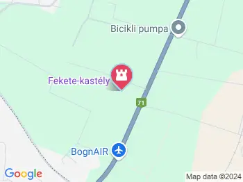 Fekete-kastély Balatonederics a térképen