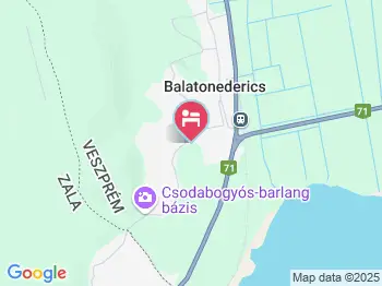 Polgár Apartman Balatonederics a térképen
