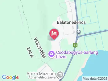 Szabó Pince Vendégház Balatonederics a térképen