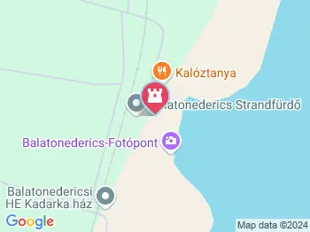 Zöld Hullám strand Balatonederics a térképen