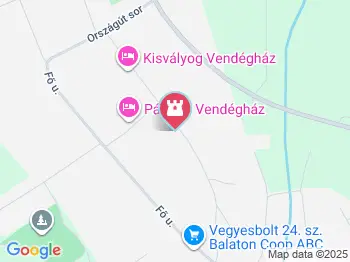 Kájel Csipkeház Balatonendréd a térképen