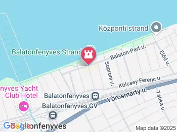 Balatonfenyves Központi strand Balatonfenyves a térképen