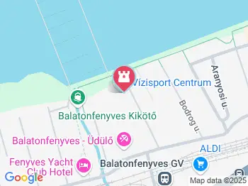 Balatonfenyvesi Vízisport Centrum Balatonfenyves a térképen