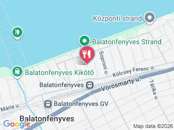 Bárka Fagyizó és Kávézó Balatonfenyves a térképen
