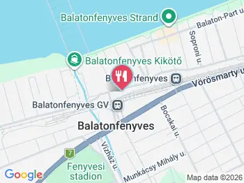 Bor-Tour Balatonfenyves a térképen