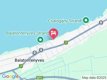 Bungalow Park Balatonfenyves a térképen