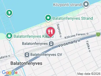 Carapino Gelato Balatonfenyves a térképen