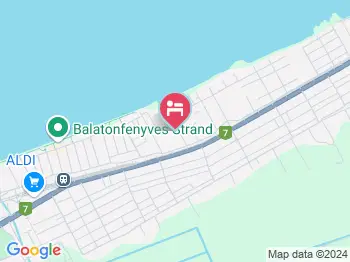 Fenyves Apartman Balatonfenyves a térképen