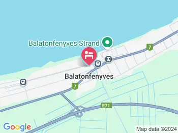 Gizella Apartman Balatonfenyves a térképen