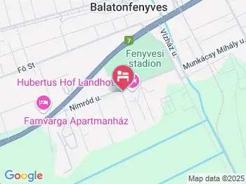 Hubertus-Hof Szálloda Balatonfenyves a térképen