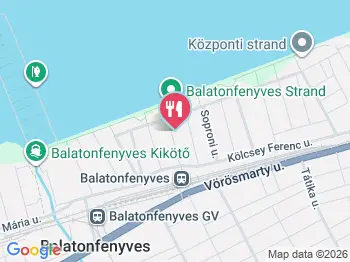 Kioszk Balatonfenyves a térképen