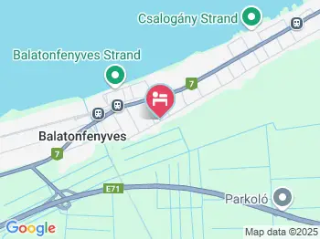 Leander Apartman Balatonfenyves a térképen