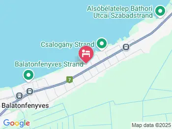 Partközeli Nyaraló Balatonfenyves a térképen