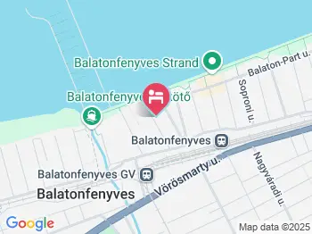 Relax Nyaralóház Balatonfenyves a térképen